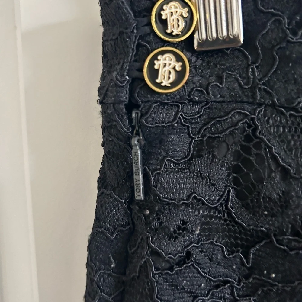 Tory Burch Black Lace Skirt Size 0 - Picture 5 of 8